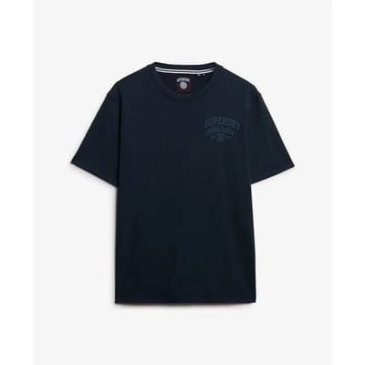 Superdry Vintage Athletic Essential Grafisch T-shirt Blauw Grootte: L