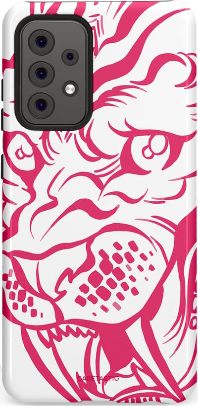 Casetastic Hoesje Geschikt voor Samsung A52 (4G/5G/s) - Stijlvolle Beschermende Duo-layer Case - Scherpe Strepen