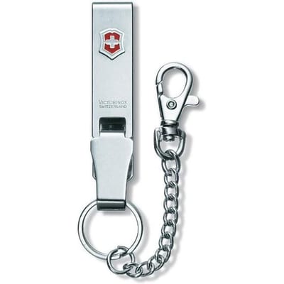 [Victorinox] Speciale Editie Riemhanger met Ketting & Sleutelhanger, Metalen Riemclip, 22cm white