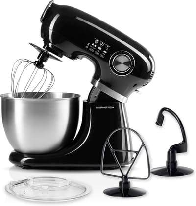 Keukenmachine - Mixer - Bakken en Koken - Planetair roersysteem - 5 liter kom - Zwart