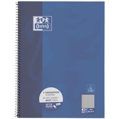 Oxford 100050358, Afbeelding, Blauw, A4, 80 vel, 90 g/m², Ruitjespapier