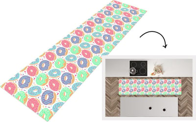 Keukenloper - Loper keuken - Donut - Patronen - Pastel - 200x50 cm - Keukenloper vinyl