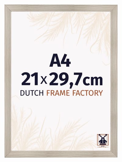 Fotolijst A4 21x29,7 cm - MDF - Eiken Licht - Praag