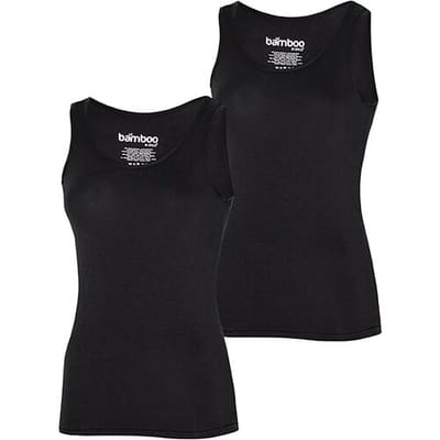 Apollo | Bamboe hemd dames | Zwart | Maat | 2-Pak | Maat M | Dames Hemd
