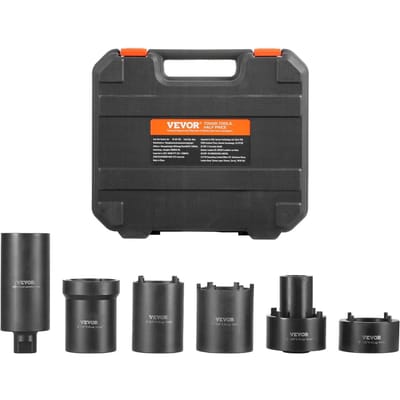 Kit d'outils pour douille d'écrou de broche Entraînement 1/2 pouce Jeu de 6 douilles pour écrou de moyeu d'essieu
