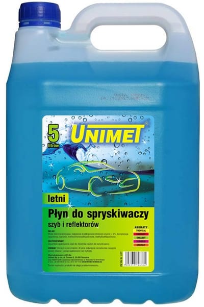 Unimet - Zomers Ruitenwisservloeistof - 5L - Reinigende Eigenschappen