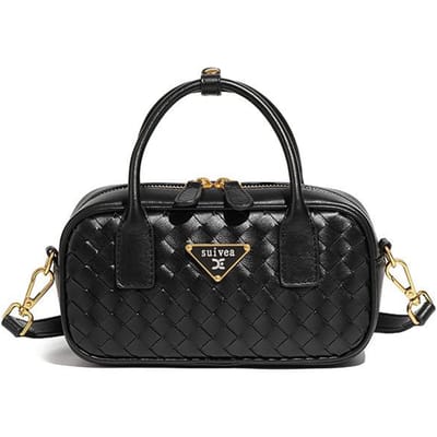 Trendy Kussentas, Schoudertas Crossbody Kleine Vierkante Tas, Veelzijdige Handtas, Modieuze Handgeweven Tas gray