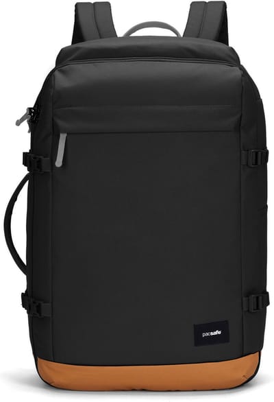 Pacsafe GO Carry-on Rugzak - 44L - RFID - Anti-diefstal - Waterafstotend - Handbagage - Gerecycled - Jet Black