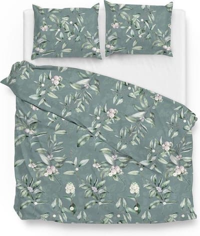 ZoHome Ivar Dekbedovertrek - Litsjumeaux - 240x200/220 cm - Green
