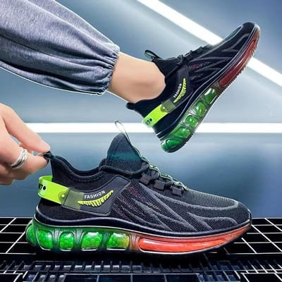 Lente Nieuwe Heren Sport- en Vrijetijdsschoenen Mode Vliegweven Ademend Studentenschoenen Hardloopschoenen Heren 44