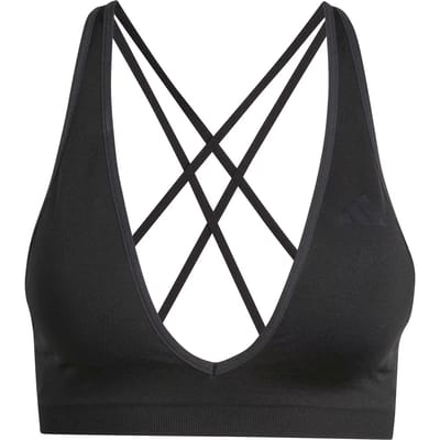 Adidas Performance Essentials Knit Light Support Workoutbeha - Dames - Zwart