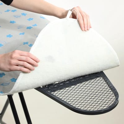 Hittebestendige Strijkplankovertrek met Teflon - Slim Fit Strijkhoes met Trekkoord, 140x55 cm