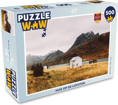 Puzzel Huis op de Lofoten - Legpuzzel - Puzzel 500 stukjes