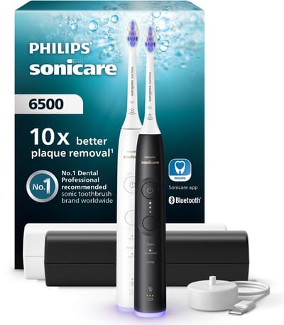 Philips Sonicare 6500-serie elektrische tandenborstel - Sonicare-technologie van de volgende generatie, druksensor, 9 poetsstanden, SmarTimer,