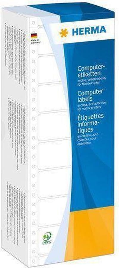 HERMA Computeretiket eindloos 71.12x69.6 mm 3,5-disk. 2000 St.