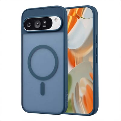 imoshion Hoesje - Geschikt voor Google Pixel 9 Pro XL - Color Guard Backcover met Magnetische Ring - Donkerblauw