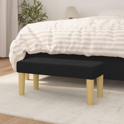 Zitbank - Woonkamerbank - Extra Zitten - Comfortabel Schuim - 70 cm - Zwart