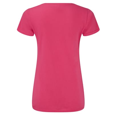 Fruit of the Loom Dames/Dames Iconic 150 V Hals T-shirt (Fuchsia)