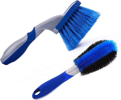 2 stuks Velgenborstel - Auto Borstel - Wheel Brush - banden borstel - Fietsborstels - Velgen schoonmaken remstof verwijderen