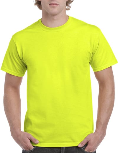 Gildan Ultra Cotton™ Classic Fit Adult T-shirt GI2000 - Safety Yellow - XXL