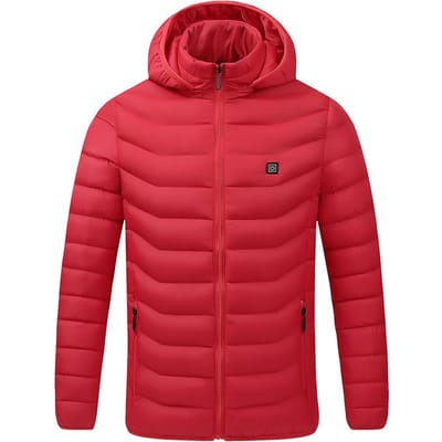 Heren Winter Constante Temperatuur Elektrisch Verwarmde Katoenen Jas USB Oplaadbaar Volledige Lichaamsverwarming Warme Katoen XXXXL