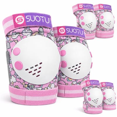 Suotu Skate Beschermset Kinderen - Skate bescherming - Skeeler Beschermset - Eenhoorn - M