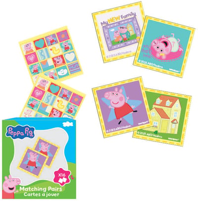 UNIQUE - Set van 4 Peppa Pig kaartspellen