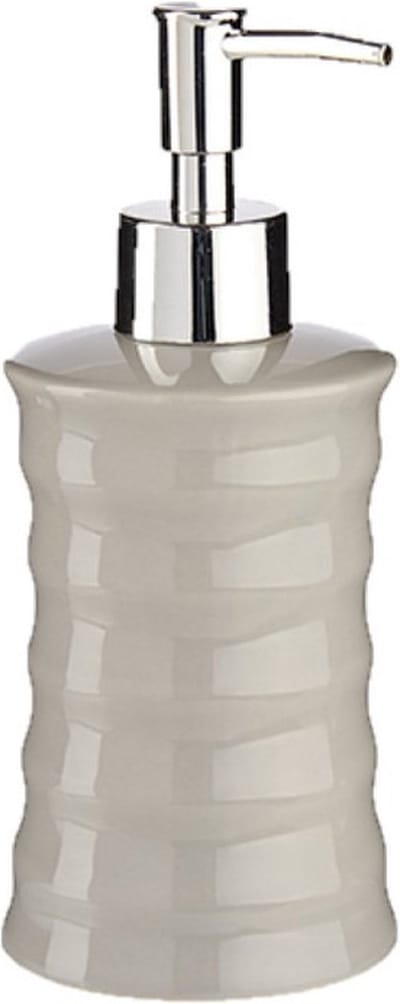 Arte r Zeeppompje - lichtgrijs - keramiek - 18 cm - 260 ml - navulbaar - toilet/badkamer