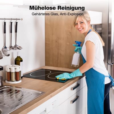 Inbouw Keramische Kookplaat 30cm met 2 Zones en Kinderslot