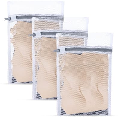 Dailygoods - Waszak - Netwaszakken - Ideaal voor delicate was - 30x20 cm en 40x30 cm - Polyester - Geschikt voor ondergoed en babykleding - 4 stuks