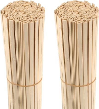 200 Stuks Bamboe Eetstokjes 40 cm - Houten Eetstokjes en Spatels voor Knutselprojecten en Keukengebruik