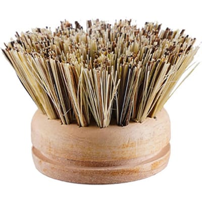 Brosse à vaisselle remplaçable avec manche en bois, brosse pour enlever les taches, brosse pour casseroles, brosses de nettoyage ménagères portables, accessoires de cuisine black