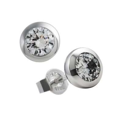 Diamonfire Zilveren Solitair Oorknoppen - 0.75 Ct 5.65 Mm Kastzetting 806.0842.00