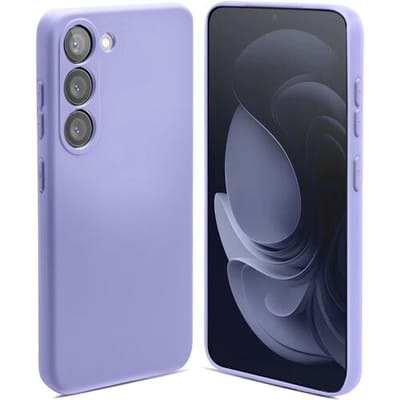 ShieldCase siliconen hoesje geschikt voor de Samsung Galaxy A55 hoesje - siliconen backcover - optimale bescherming (paars)