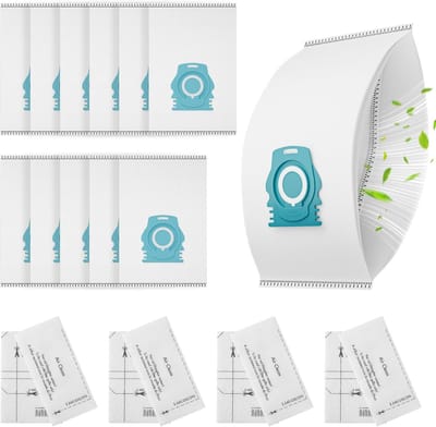 12 stuks stofzuigerzakken voor Miele TU Guard L1 / Guard S1 serie/ CO Guard M1 stofzuiger-4 motorfilters-4 Airclean uitlaatfilters.