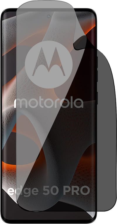 Privacy Screenprotector geschikt voor Motorola Edge 50 Pro - 1x FlexGuard Screen Protector