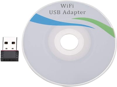 Wifi-adapter - Draadloze ontvanger - Internetverbinding maken - Compact ontwerp - 300 Mbps - Zwart