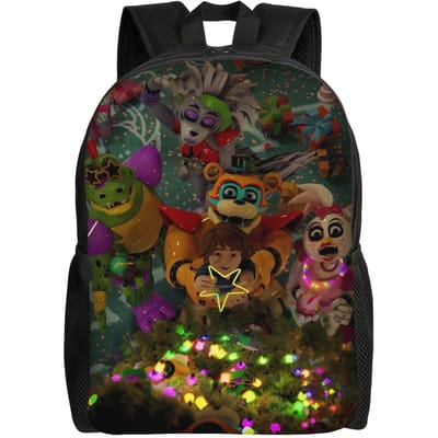 FNAF Horror Game Rugzak Student Unisex Polyester Reistassen Zachte Kawaii Schooltassen Rugzak as picture