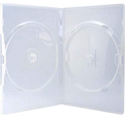 Dailygoody - DVD Case - Dubbel Disc Houder - 5 Stuks - 14mm - Milieuvriendelijke Ontwerp - Geschikt voor DVD's - Doorzichtig