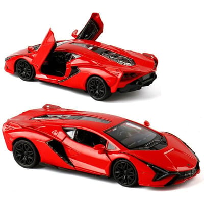 5 Inch Metalen Auto Simulatie Diecast & Speelgoedvoertuig Lamborghini Sian Supercar RMZ city 1:36 legeringsmodellen cadeaus voor kinderen