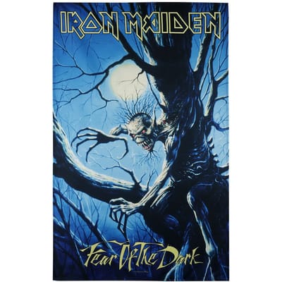 Iron Maiden Textiel Poster Flag Fear Of The Dark Multicolours