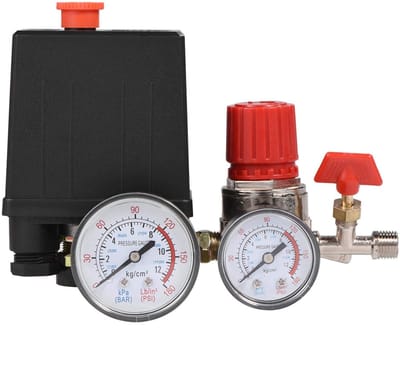 Store_8 - Drukregelaar - Luchtcompressor - Compact en efficiënt - Geschikt voor verschillende drukinstellingen - Pistonventiel - Voor optimale pres...