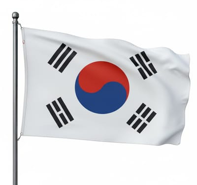 Trasal - vlag Zuid Korea - zuid koreaanse vlag 150x90cm