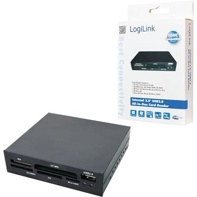 LogiLink USB 2.0 kaartlezer 3,5 inch