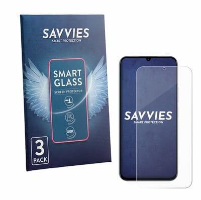 3 Stuks Savvies Screenprotector - geschikt voor realme C100 4G - beschermfolie glas transparant