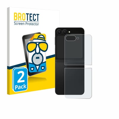 BROTECT - Screenprotector voor Samsung Galaxy Z Flip 7 FE (Achterkant) - Folie Beschermfolie matte 2 Stuks