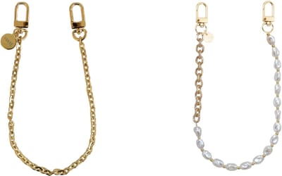 xoxo Wildhearts telefoonkoorden Dreamy Goud + Over The Moon Kort – elegante telefoonkettingen met parels en gouden details – stijlvol en praktisch – geschikt voor iPhone / Samsung