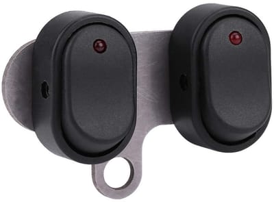 Allecto - Waterdichte 12V LED Koplamp Schakelaar voor Motor en Scooter - ON-OFF Handvat Schakelaar