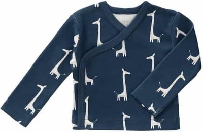 Fresk wikkelvestje Giraf indigo blue
