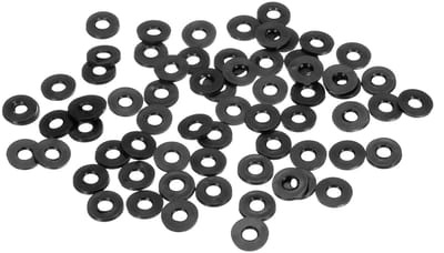 Complete Sealing Kit met Rubber O-ringen en Platte Ringen voor Douche, Tuinslangen en Kranen - 100 Stuks, 6 mm ID, 13 mm OD, 1.6 mm Dikte